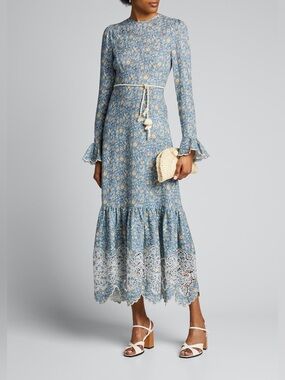 Zimmermann | Dresses | Zimmermann Crush Ruffle Halter Maxi Dress | Poshmark